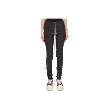 Rick Owens DRKSHDW FW24 Jeans Women's Black Wax Color