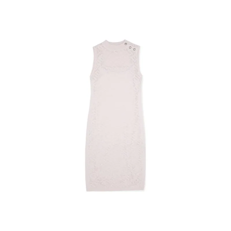 GUESS Sleeveless Dresses Women's White-0