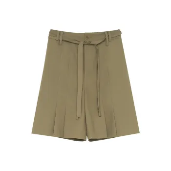 BLUEerror Casual Shorts Women's Burnt Brown