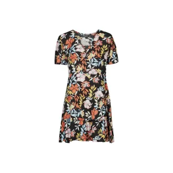 ROXY Short Sleeved Dress Women's Black