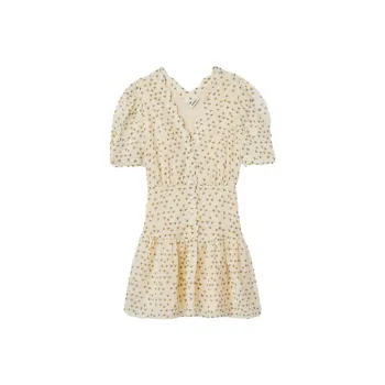 Sandro Short-Sleeved Dresses Women's Light Umber