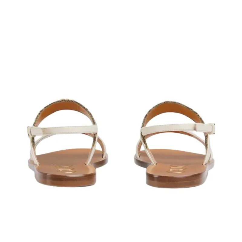 GUCCI Interlocking One Strap Sandals Women's White-4