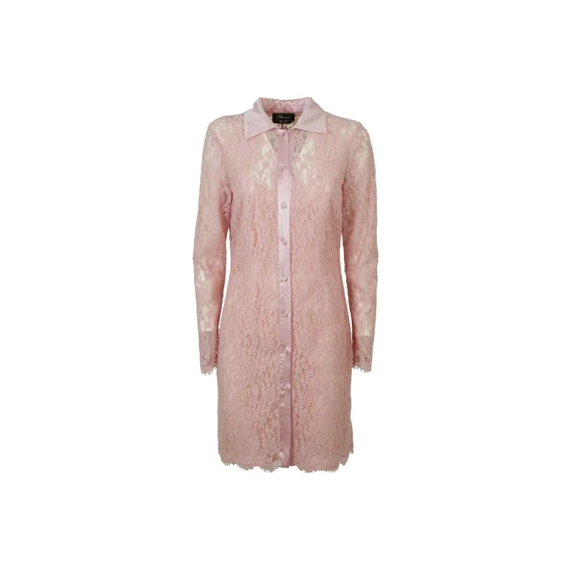 Blumarine Long-Sleeved Dresses Women's Pink-0
