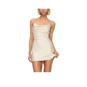 PRINCESS POLLY CELENA MINI DRESS Slip Dresses Women's CHAMPAGNE/Champagne