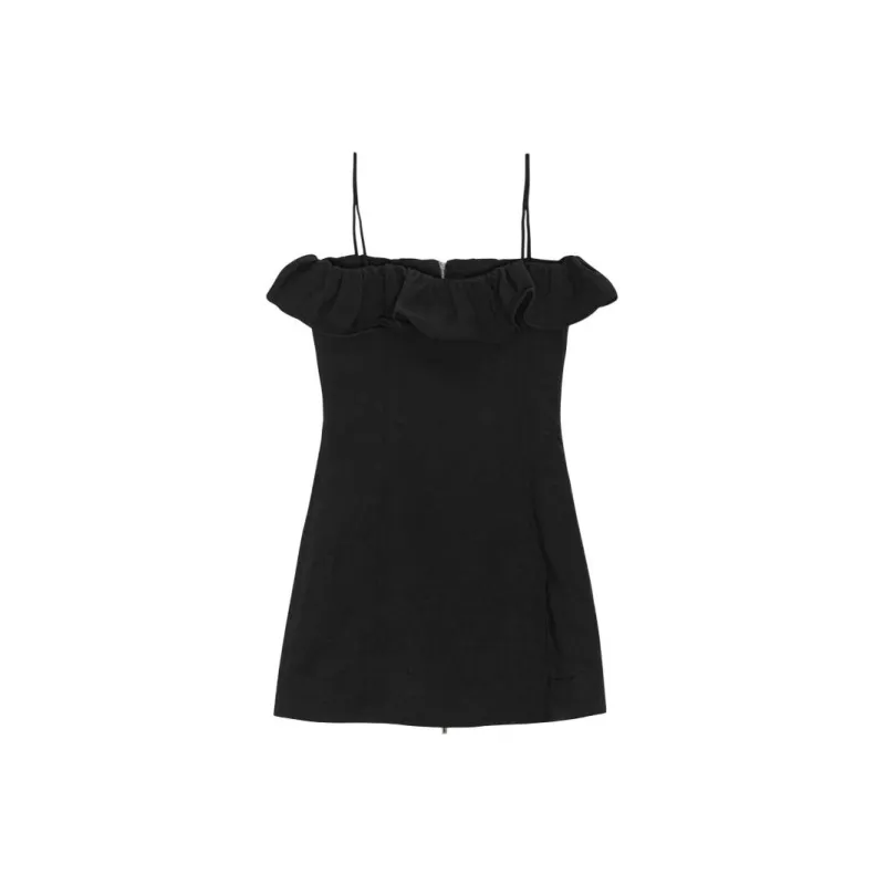 GANNI Ruffle trim Minidress-0
