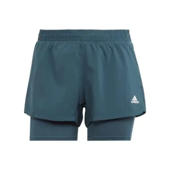 Adidas PACER 3-STRIPES WOVEN TWO-IN-ONE SHORTS Casual Shorts Women's Arctic Night/White