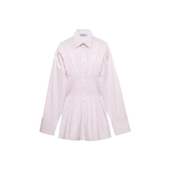 PRADA Smocked waist Poplin Shirt