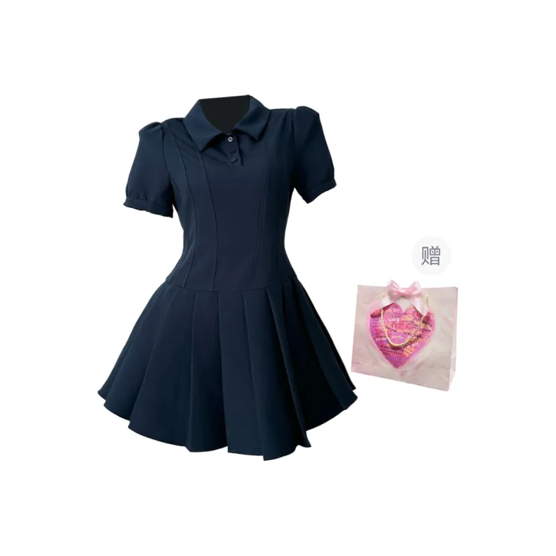 Peaches Peaches Short Sleeved Dress Women's-35