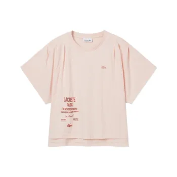 LACOSTE SS25 Batwing Sleeve T Shirt Women's