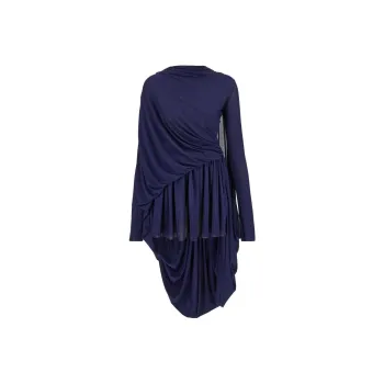 Ferragamo Long-Sleeved Dresses Women's Midnight Blue