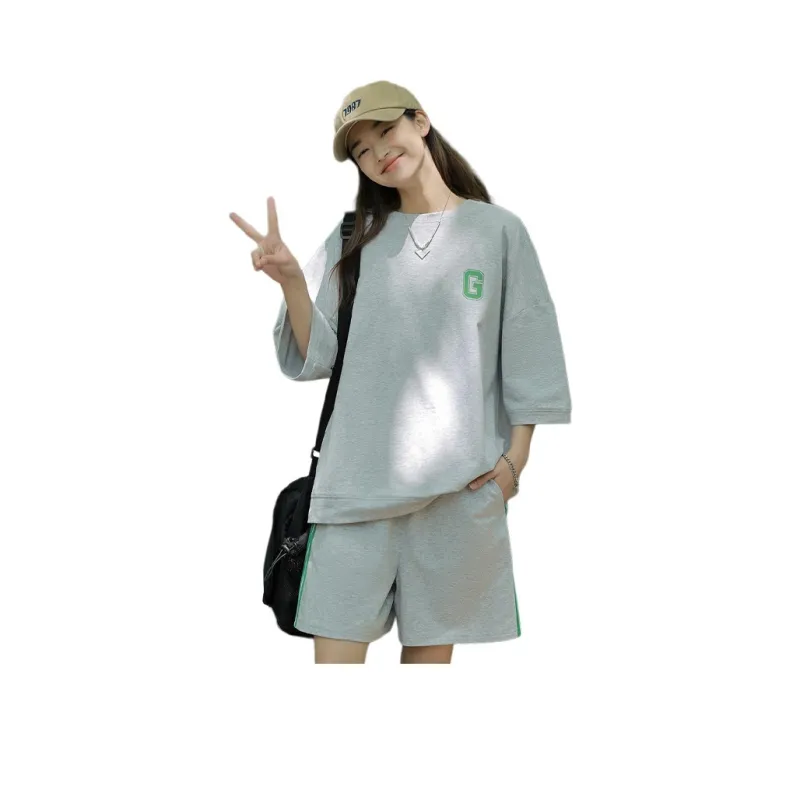 Tonlion Casual Suit Women's Medium Heather Gray-0