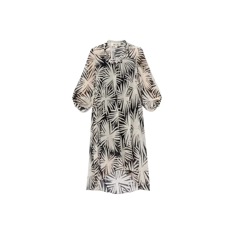 DVF Diane Von Furstenberg Floral Pattern Dress-0