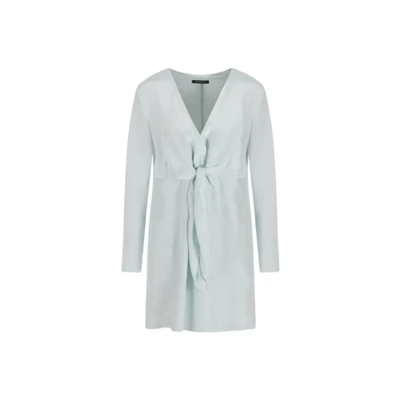 ARMANI EXCHANGEAE SS25 Long Sleeved Dress Women's Light Blue-0