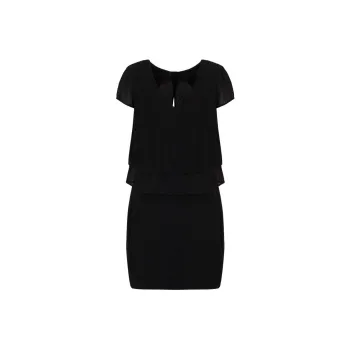 ARMANI EXCHANGE Short Sleeved Dress Women's Black