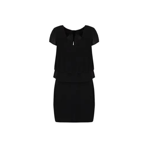 ARMANI EXCHANGE Short Sleeved Dress Women's Black