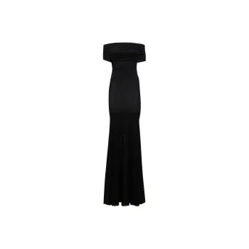 KHAITE The Marca Ruched bodice Dress