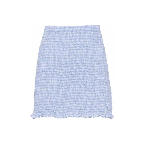 MIU MIU Casual Short Skirts Women's Light Blue