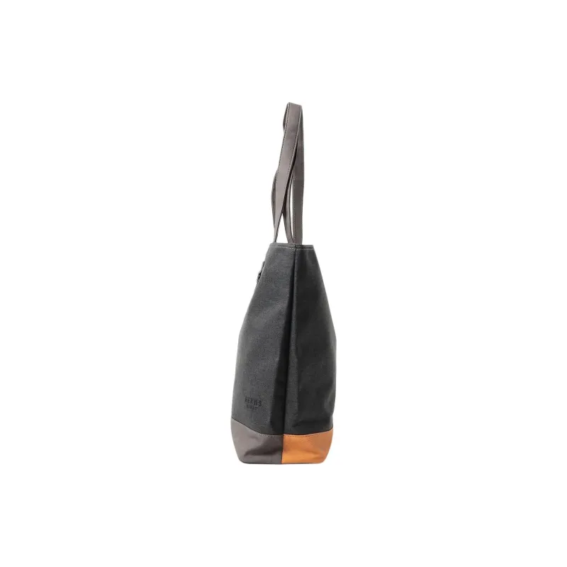 Beams Polyester Handbag Unisex Gray & Yellow-1