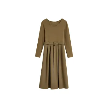 Inman Long Sleeved Dresses Women's Dark Army Green