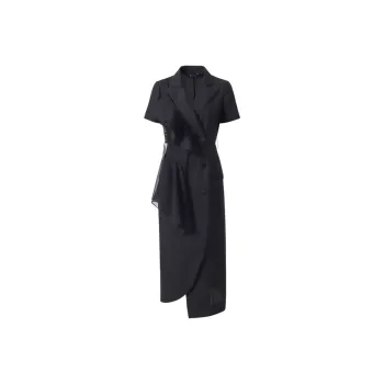 IDPAN Short Sleeved Dress Women's Black