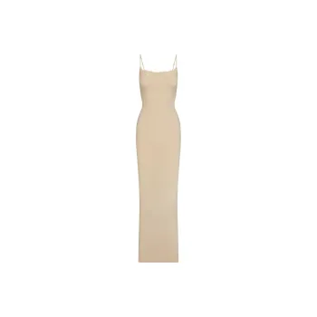 SKIMS FITS EVERYBODY CORDED LACE LONG SLIP DRESS Slip Dresses Women's SAND/Sand