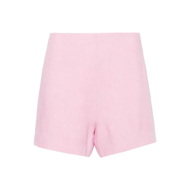 NANUSHKA Elza High waisted Mini Shorts-0