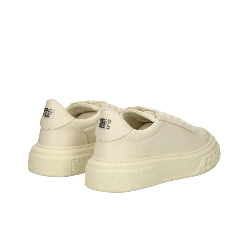 Casadei Low Top Skateboard Shoes Women's Milk-3
