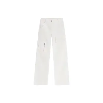 YINLEI Cargo Pants Women's White