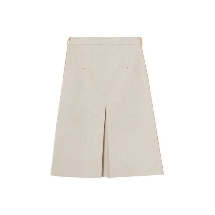 Burberry SS21 Casual Long Skirts Women's Gray-0