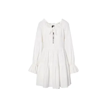 I'M ONE Long Sleeved Dresses Women's White