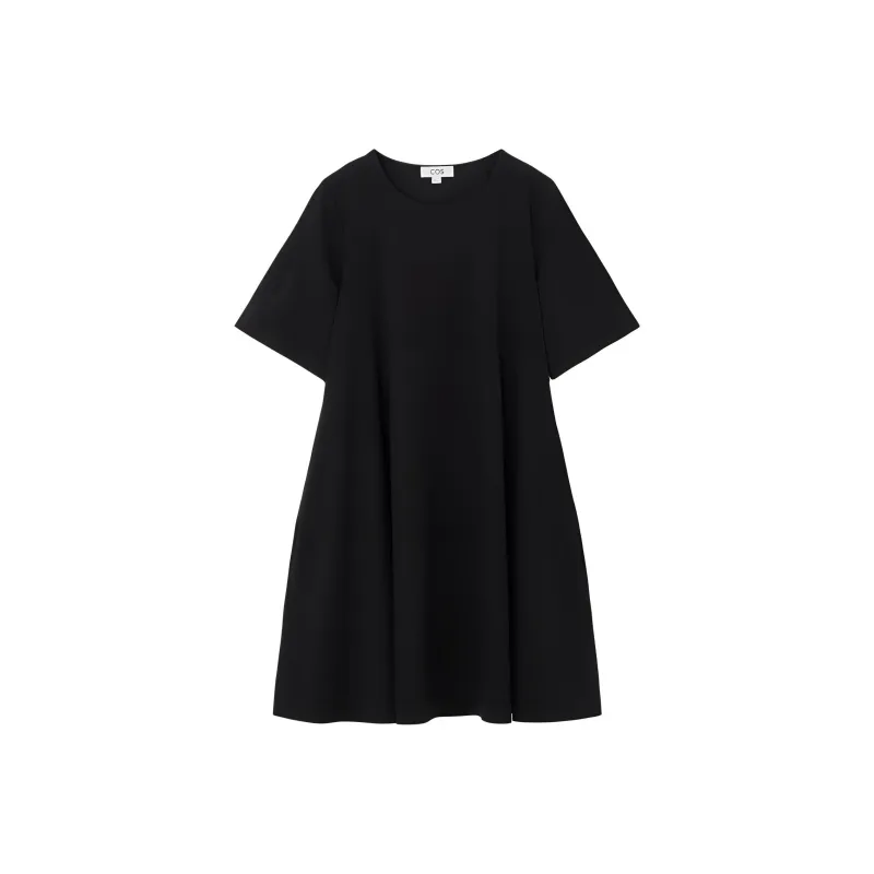 COS SS24 Short Sleeved Dresses Women's Black-0