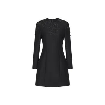 RED VALENTINO FW24 Long Sleeved Dress Women's Black
