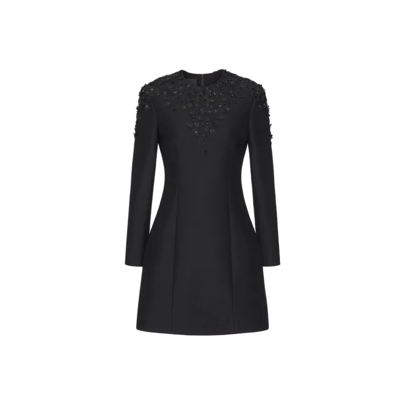 RED VALENTINO FW24 Long Sleeved Dress Women's Black-0
