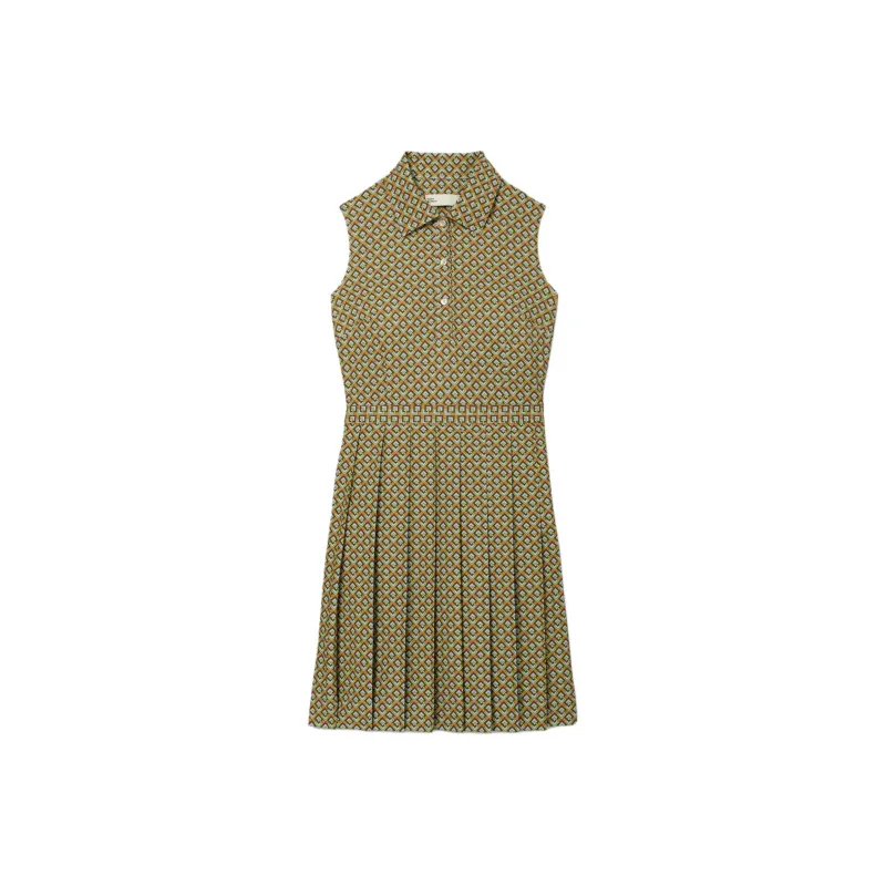 TORY BURCH Sleeveless Dress Women's Lavender Field Color-0