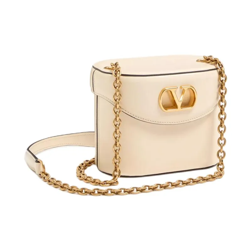 Valentino Cow Leather One Shoulder Handbag Women's Yellow-1