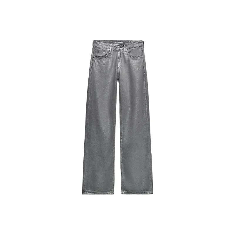 ZARA Jeans Women's Silver-0