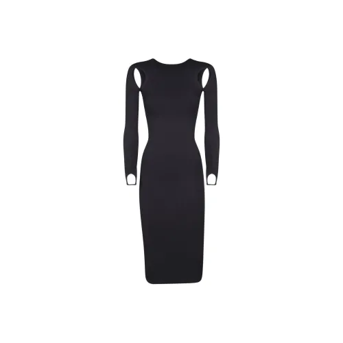 ANDREĀDAMO Sculpting Cut out Mididress
