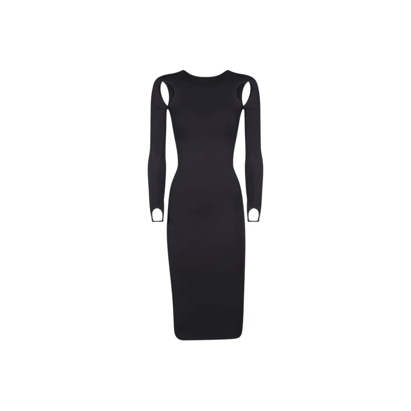 ANDREĀDAMO Sculpting Cut out Mididress-0