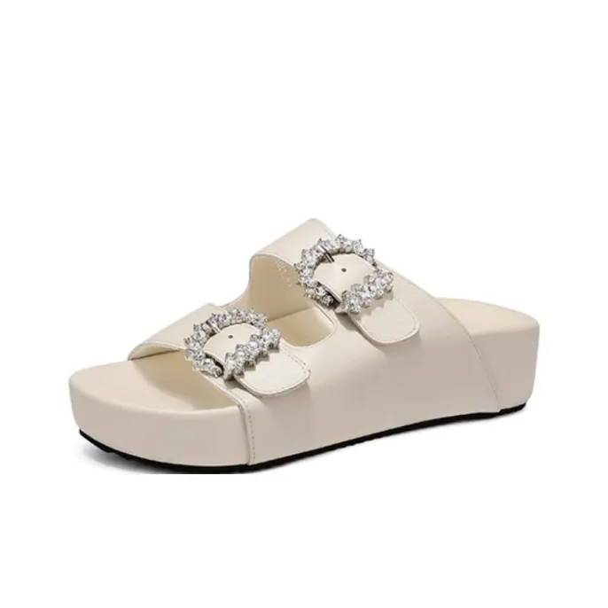 JESSICA SOPHIA Metal Odor Resistant Slide Slippers Women's-5