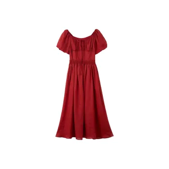 Pumpkin Valley Short-Sleeved Dresses Women's Rhodes Rose Red