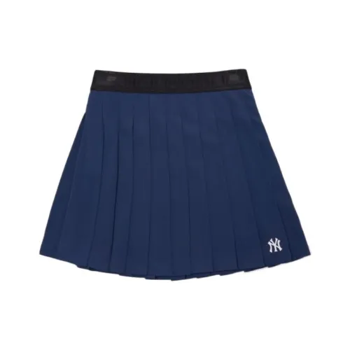 MLB New York Yankees Casual Short Skirts Women's Marine Blue