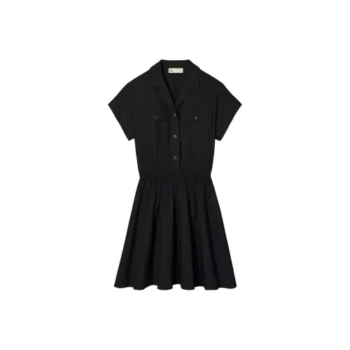 TORY BURCH Belted Poplin Shirt Dress