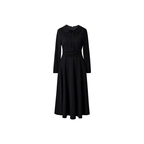 ROEYSHOUSE Long Sleeved Dresses Women's Black