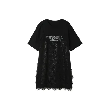 3COLOUR Short Sleeved Dress Women's Classic Black