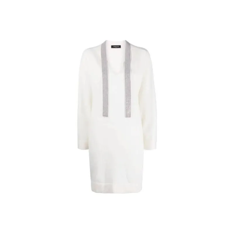 Fabiana Filippi Long Sleeved Dresses Women's White-0