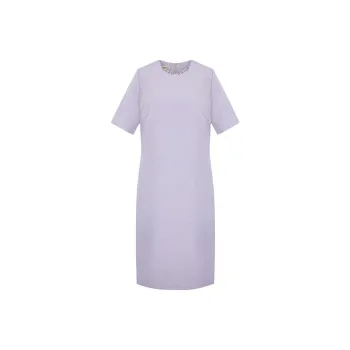 BBLLUUEE Short Sleeved Dress Women's Mist Purple