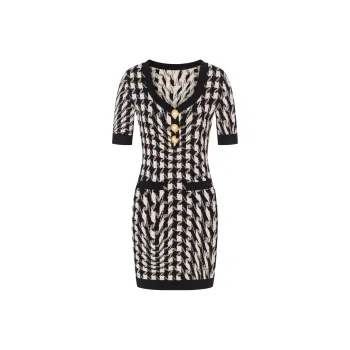 MOSCHINO Short Sleeved Dresses Women's Black