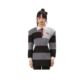 MUKZIN Long-Sleeved Dresses Women's Stripes