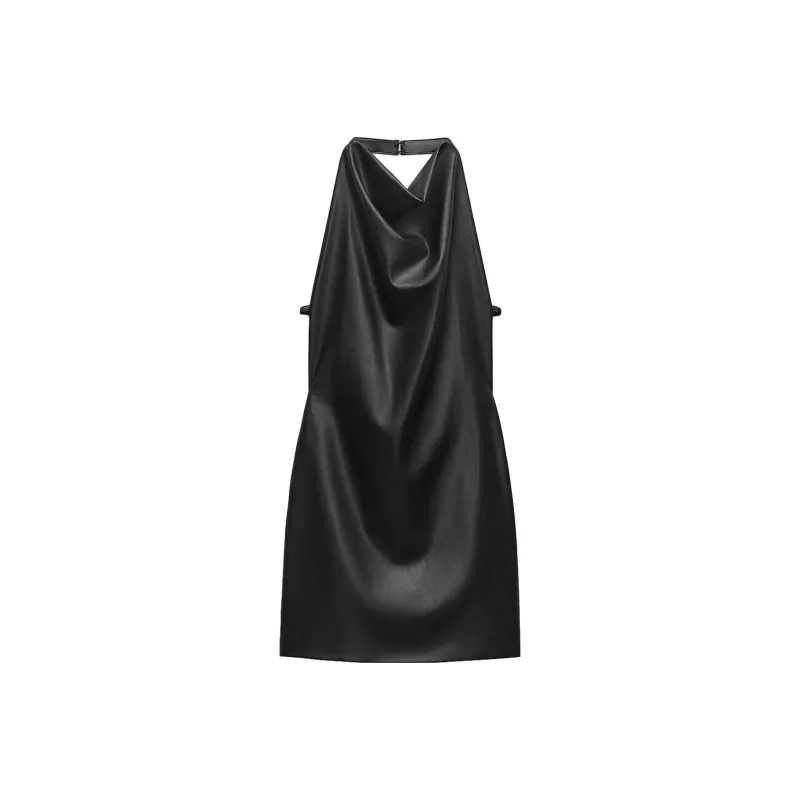 ZARA Slip Dresses Women's Black-0