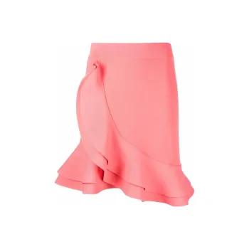 Alexander McQueen Ruffled Asymmetric Mini Skirt
